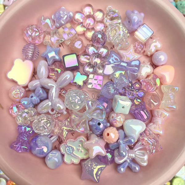Live Product - UV Acrylic Beads For Chains Mix