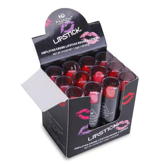 [12 lipstick set] 12-color moisturizing lipstick with long-lasting color